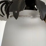 Muller Art Deco glass chandelier