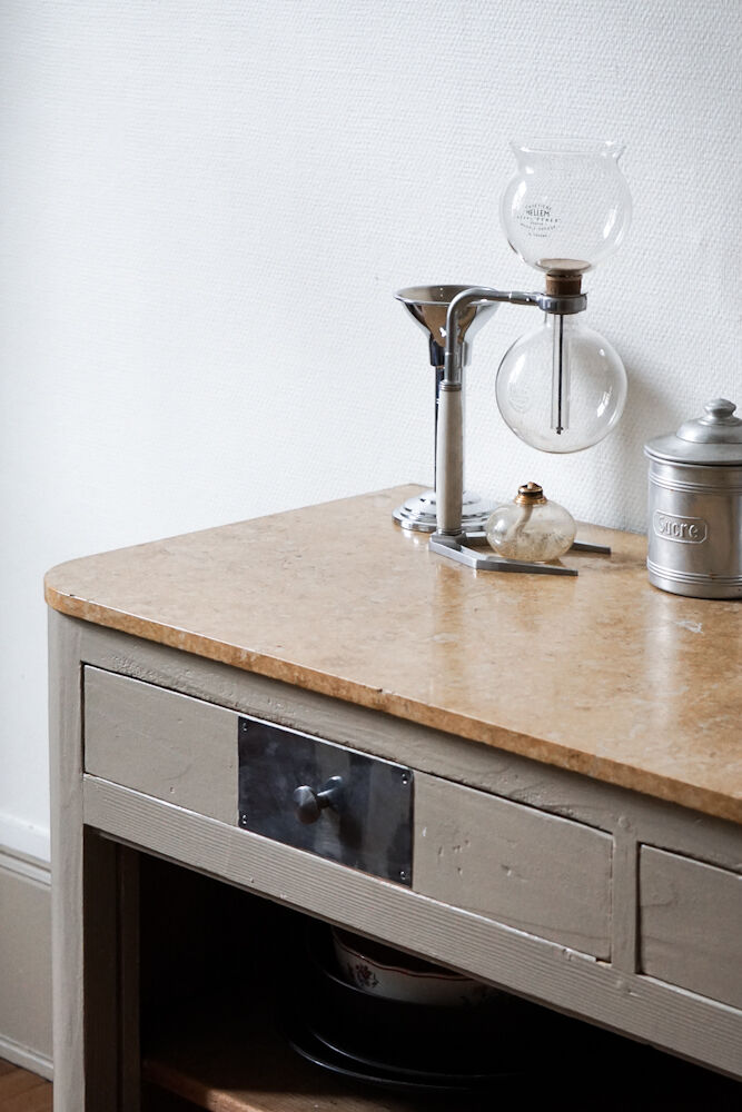 Craft furniture with marble tray