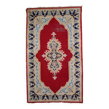 Tapis Vintage Kerman en Laine, Années 1970, Élégance Classique du Moyen-Ori