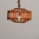 Rattan woven ceiling lamp, '70s