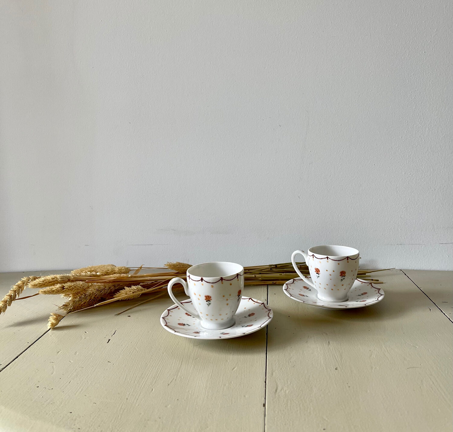 Pair of porcelain cups