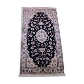 Tapis naïn laine & soie 75x142cm