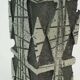 rare brutalist mid century VASE made of cast aluminum casper studioguss 70s