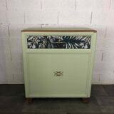Vintage folding bed cabinet