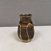 Small ceramic vase with "runny" glaze. Denmark 1980s.