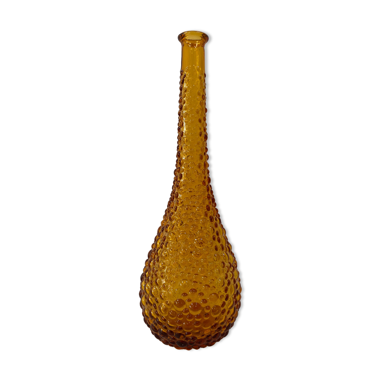 Carafe ambrée italienne d’Empoli
