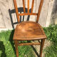 Luterma bistrot chair in wood 70s vintage