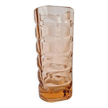 Art Deco style 'Rosaline' glass vase '60s - Luminarc Vintage