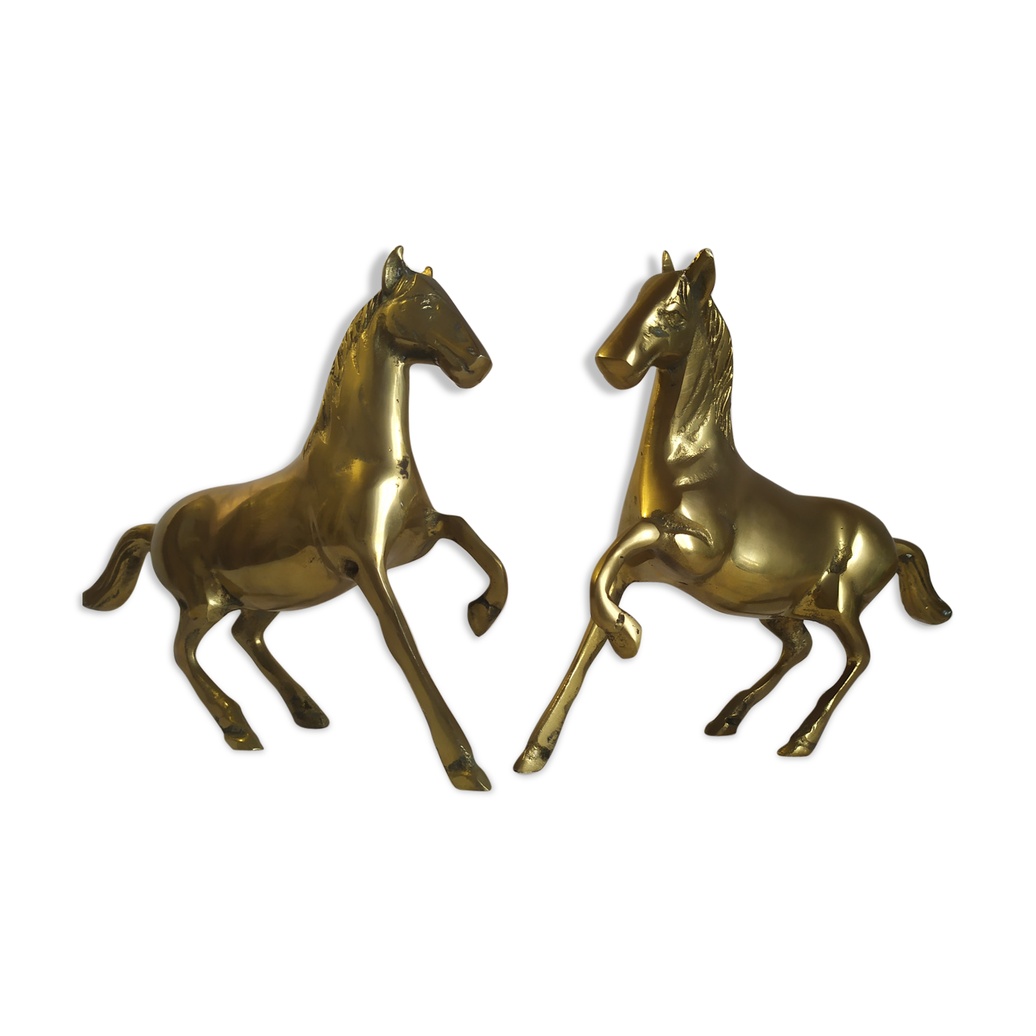 Brass horses