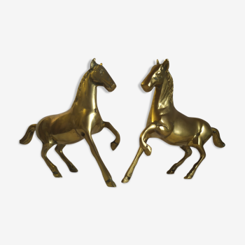 Brass horses