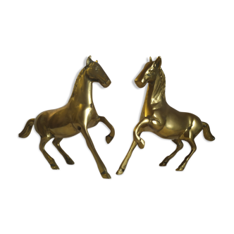 Brass horses