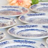 5 vintage collector's plates in pyroblan porcelain BP