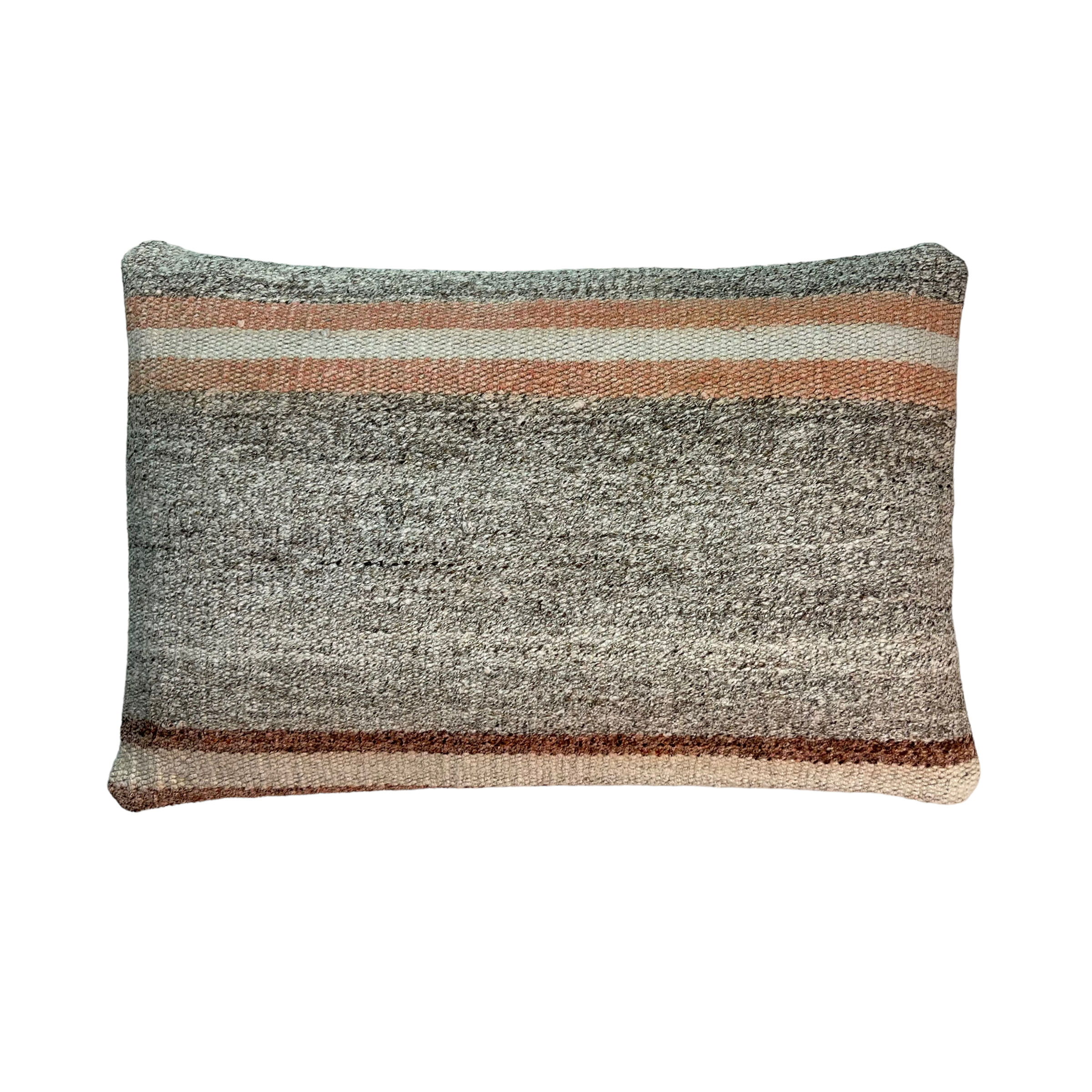 Vintage turkish kilim cushion cover, 30 x 50 cm