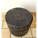 Pouf de rangement patchwork en cuir des années 1970