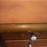 Chiffonnier en pin 6 tiroirs