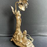 Lamp musical statue - Art Nouveau - Golden regulation - Early twentieth century