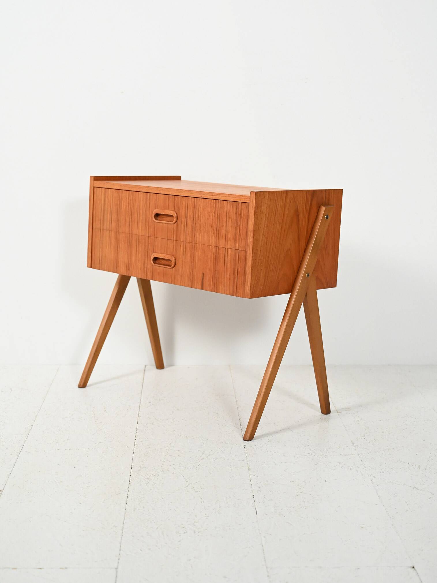 Scandinavian teak bedside table from the 1960s