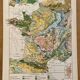 Old geological map of France - 1900