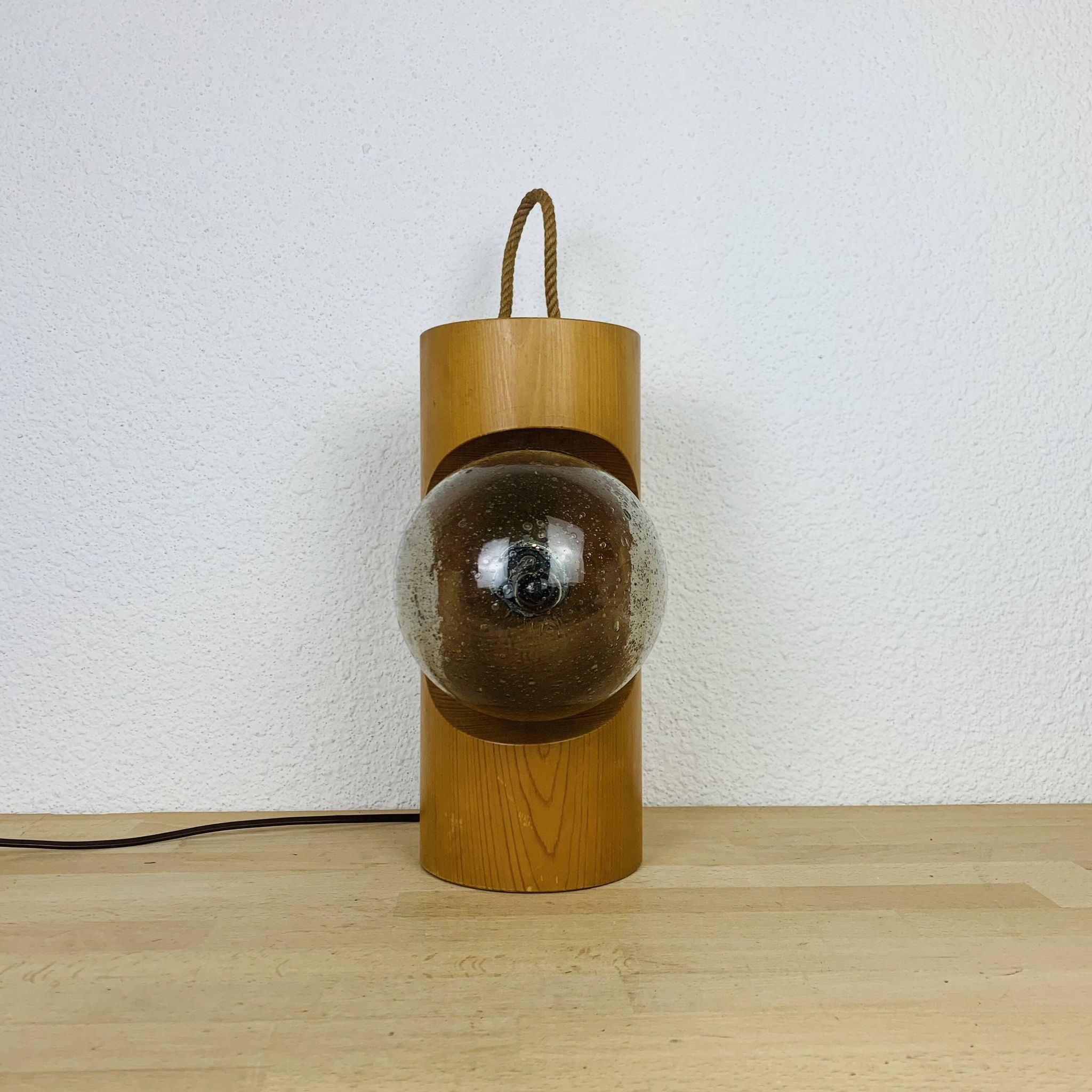 Lampe brutaliste Temde Leuchten années 70