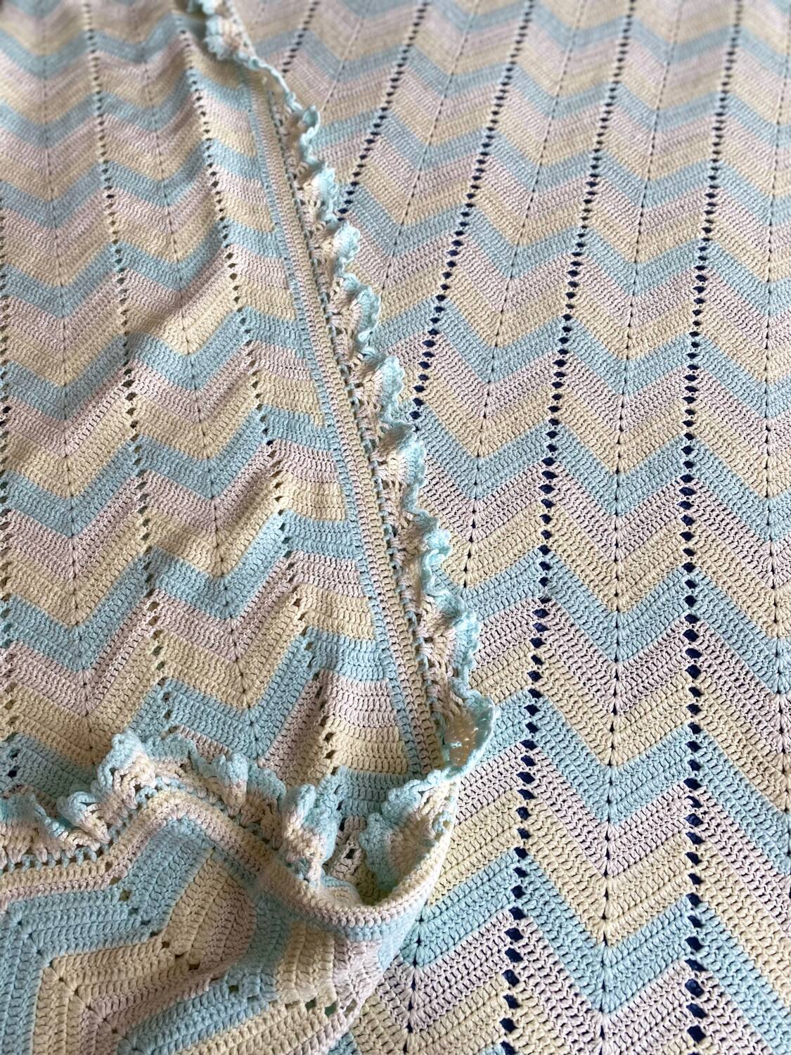 Couvre lit fait main