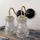 Art Deco glass wall lights