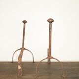 Brutalist armchairs, 1940s, set of 2