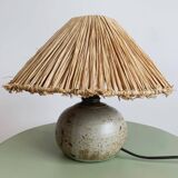 Vintage enamelled stoneware lamp base
