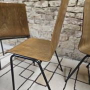 6 chaises Hiller empilable 1970