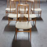6 chairs Scandinavian years 50 60 Lubke