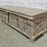 Banc - coffre en teck birman