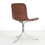 Set of 4 Scandinavian chairs model PK9 original edition K. Christiansen