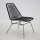 Chaise d'appoint Spaghetti des années 1970, Allemagne
