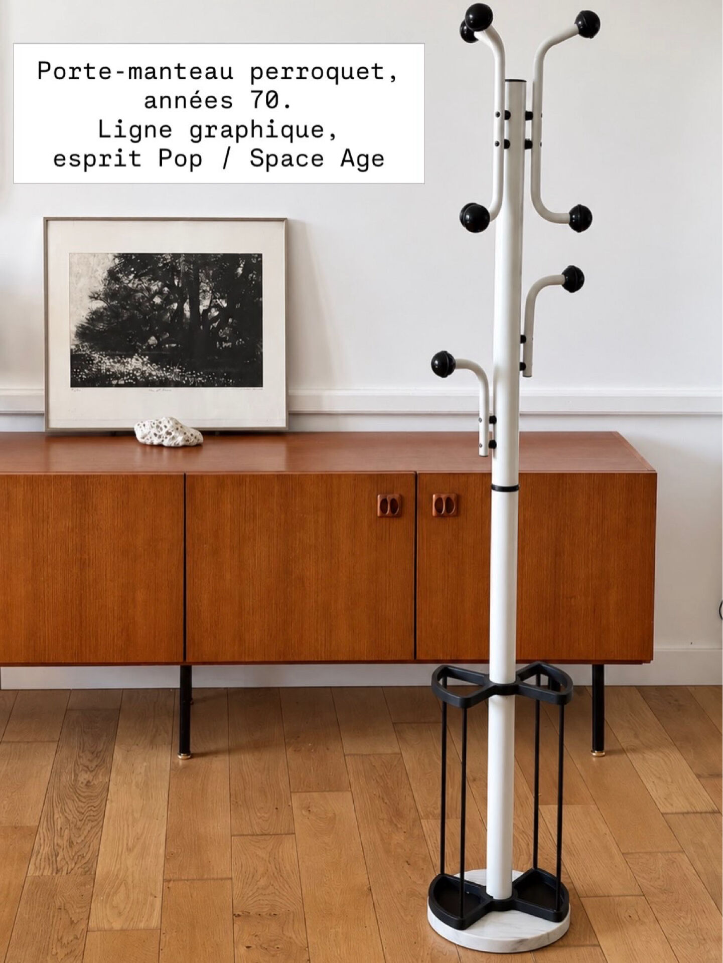 Parrot coat rack design Pop / Space Age – 1970s