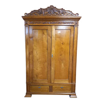 Louis Philippe carved oak cabinet