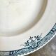 Longchamp hollow round dish in iron earth, "Lily" service