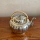 Silver metal teapot one person royal selangor malaysia