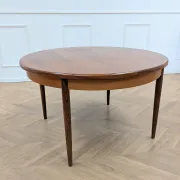 Table ronde G Plan teck scandinave extensible