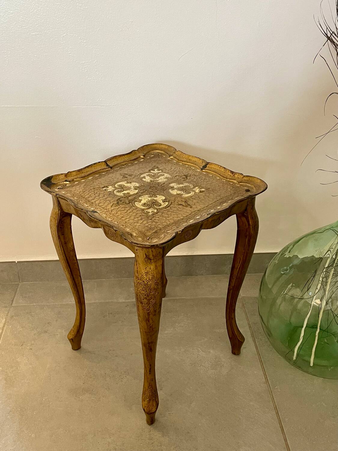 Vintage Florentine side table