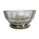 Bowl in crystal and silver Godinger