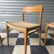 Set of 4 Møller 75 chairs in oak