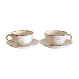 Pair of Villeroy and Boch chocolate cups
