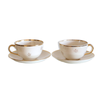 Pair of Villeroy and Boch chocolate cups