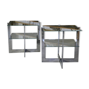 Paire de tables basses