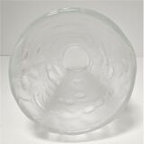 Vase pressed glass molded matte Josef Inwald decoration cherries