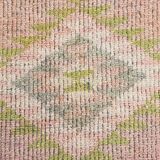 3x12 Blush Pink Vintage Runner Rug, 92x355Cm