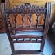 Couple rattan chairs oak from the early 1900s.
