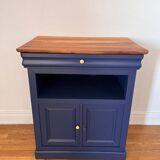 Louis Philippe cabinet in solid walnut — completely refurbished.