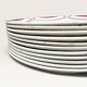 Set of 12 flat plates Badonviller, model "Armor"
