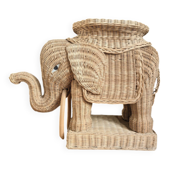 Table Éléphant osier