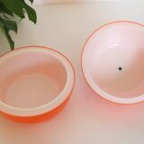 Orange tomato ice bucket, vintage